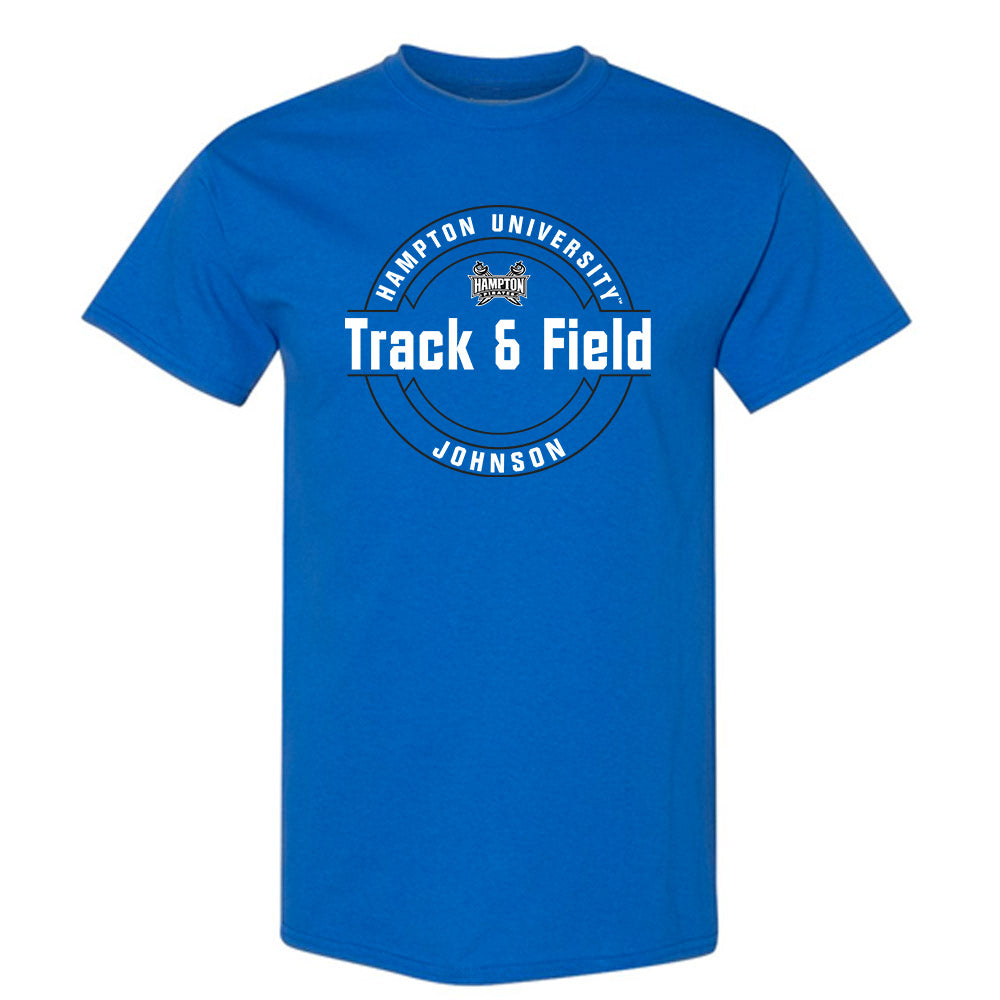 Hampton - NCAA Women's Track & Field : Kenidi Johnson - Classic Fashion Shersey T-Shirt-0