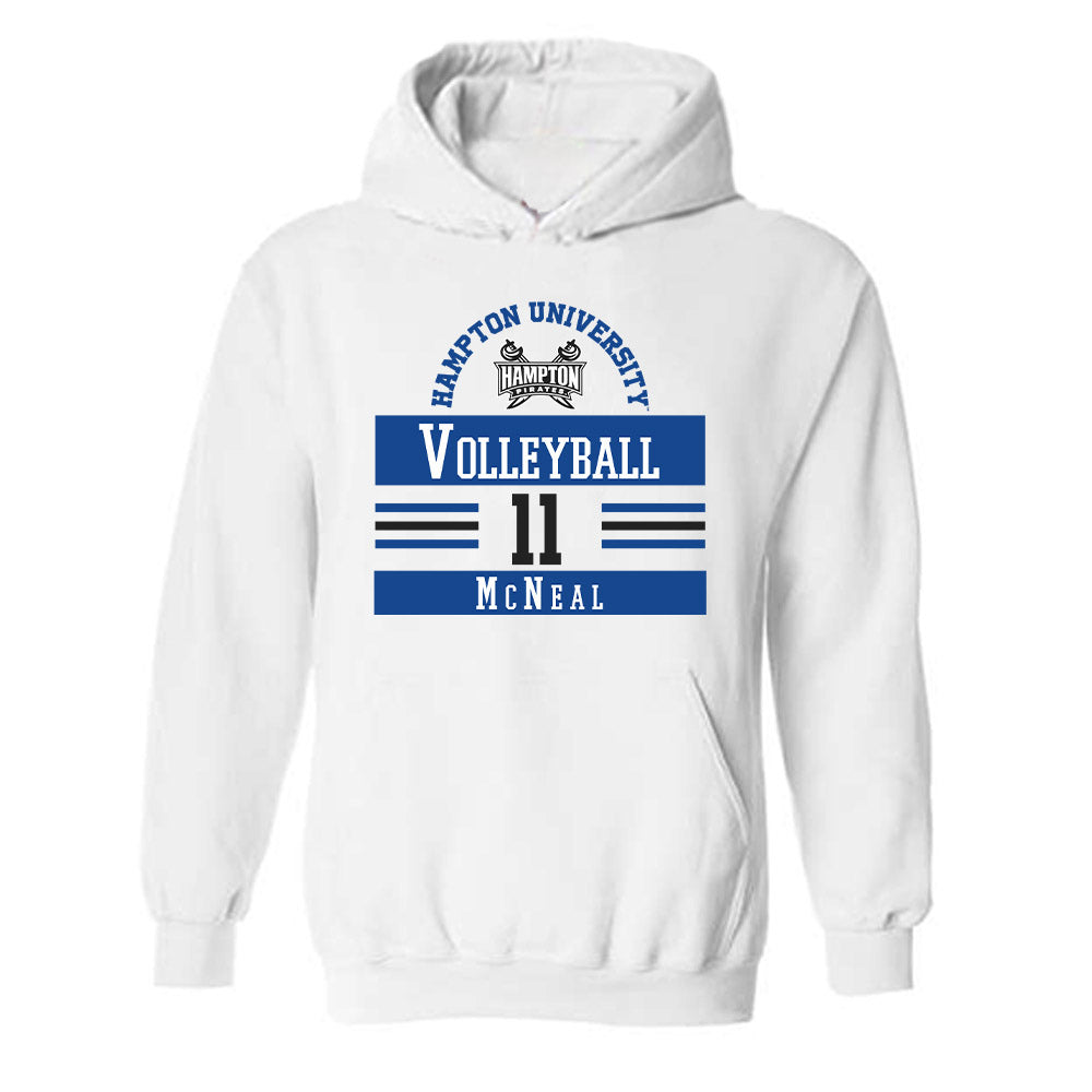 Hampton - NCAA Women's Volleyball : Kylah McNeal - Classic Fashion Shersey Hooded Sweatshirt-0