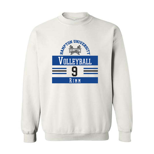 Hampton - NCAA Women's Volleyball : Jaya Rimm - Classic Fashion Shersey Crewneck Sweatshirt-0