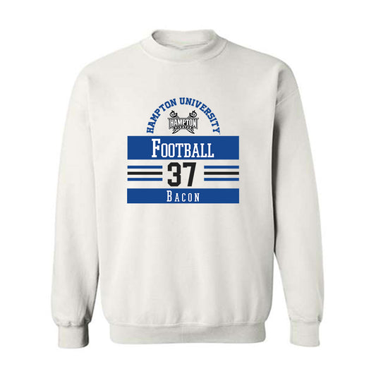 Hampton - NCAA Football : Elijah Bacon - Classic Fashion Shersey Crewneck Sweatshirt-0