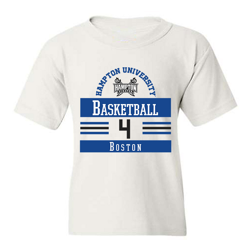 Hampton - NCAA Women's Basketball : Arlisha Boston - Classic Fashion Shersey Youth T-Shirt-0