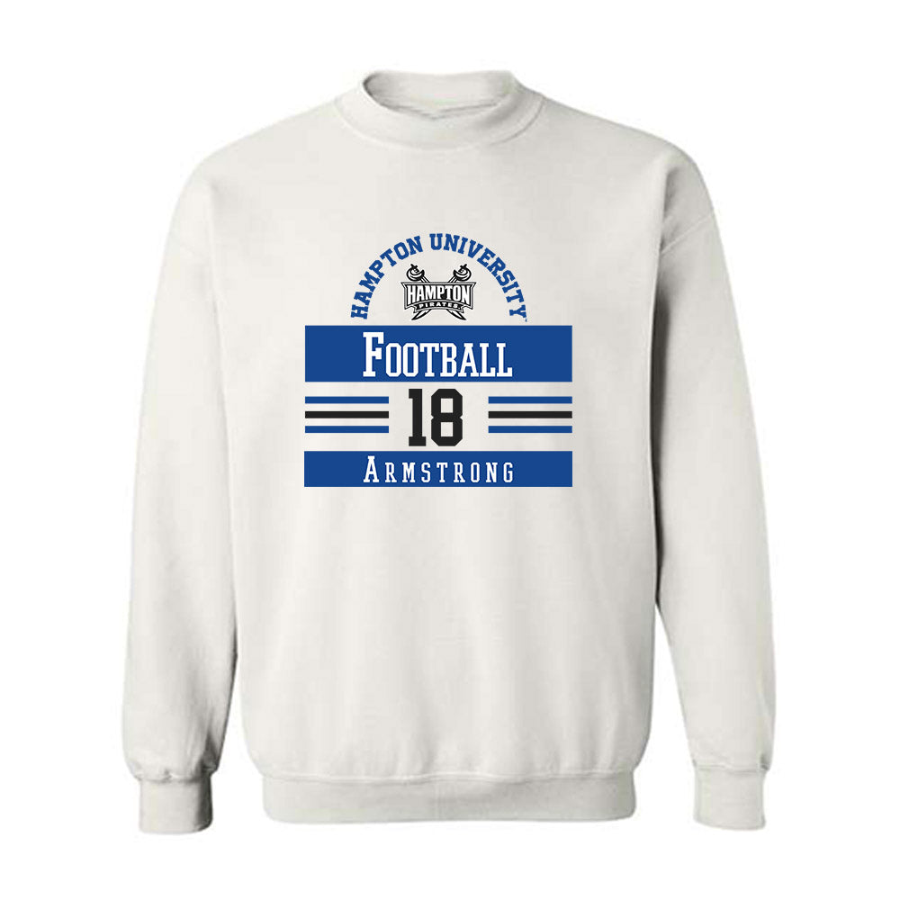 Hampton - NCAA Football : Antonio Armstrong - Classic Fashion Shersey Crewneck Sweatshirt-0