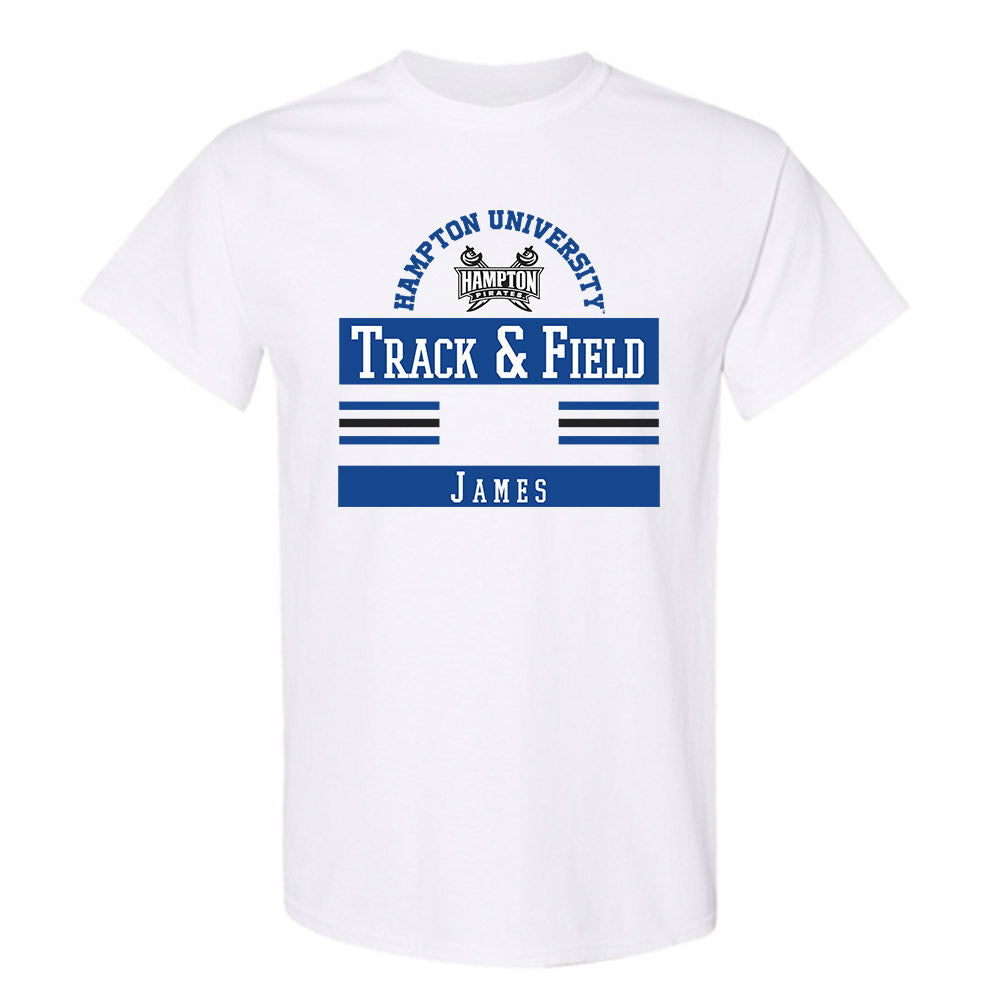 Hampton - NCAA Women's Track & Field : Danielle James - Classic Fashion Shersey T-Shirt-0