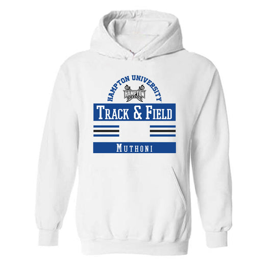 Hampton - NCAA Women's Track & Field : Peninah Muthoni - Classic Fashion Shersey Hooded Sweatshirt-0