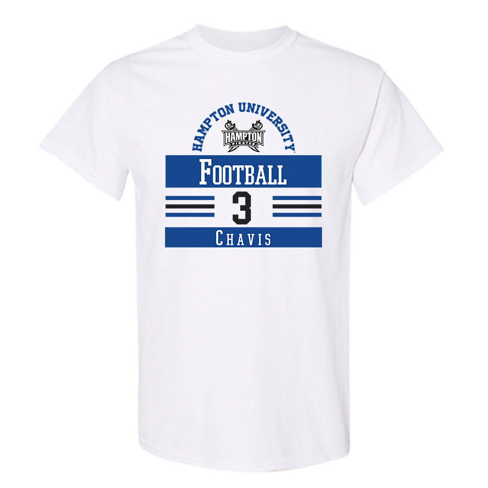 Hampton - NCAA Football : Jahkei Chavis - Classic Fashion Shersey T-Shirt-0