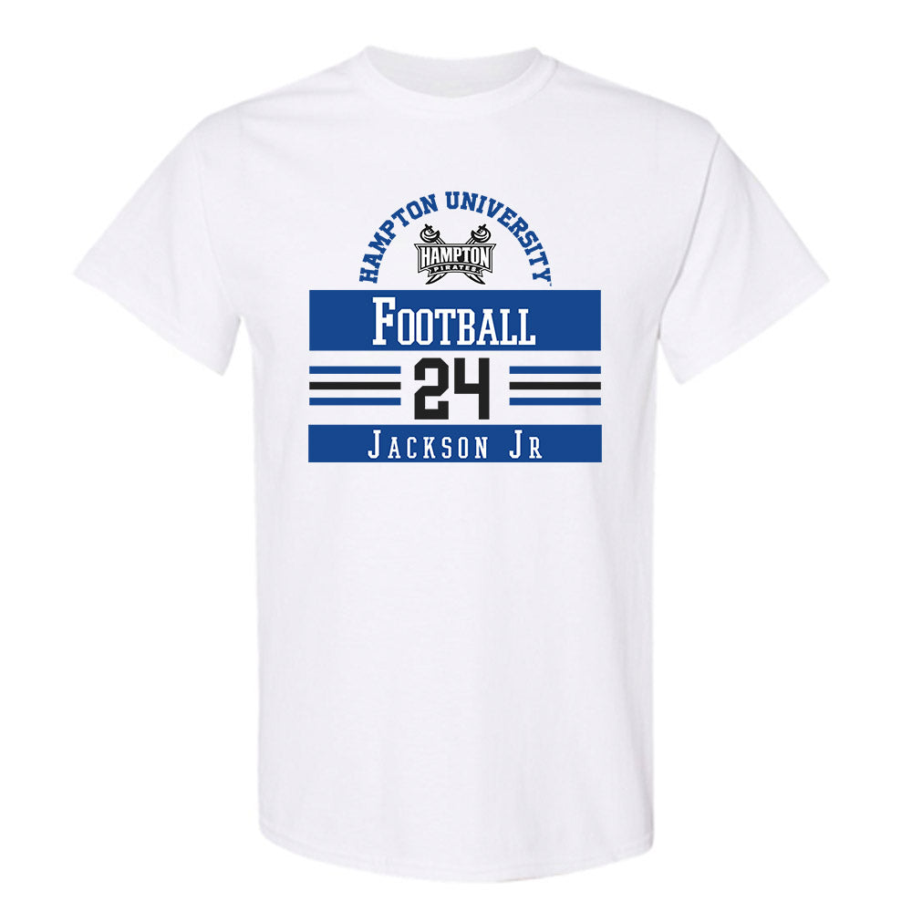 Hampton - NCAA Football : Andre Jackson Jr - Classic Fashion Shersey T-Shirt-0