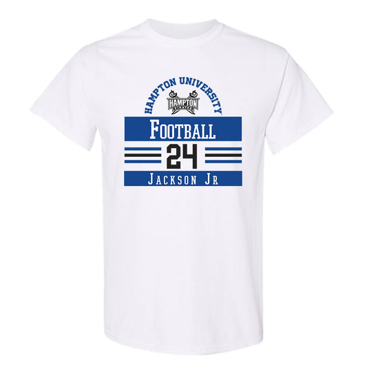 Hampton - NCAA Football : Andre Jackson Jr - Classic Fashion Shersey T-Shirt-0