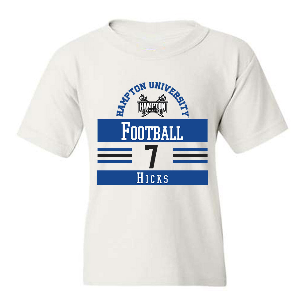 Hampton - NCAA Football : William Hicks - Classic Fashion Shersey Youth T-Shirt-0