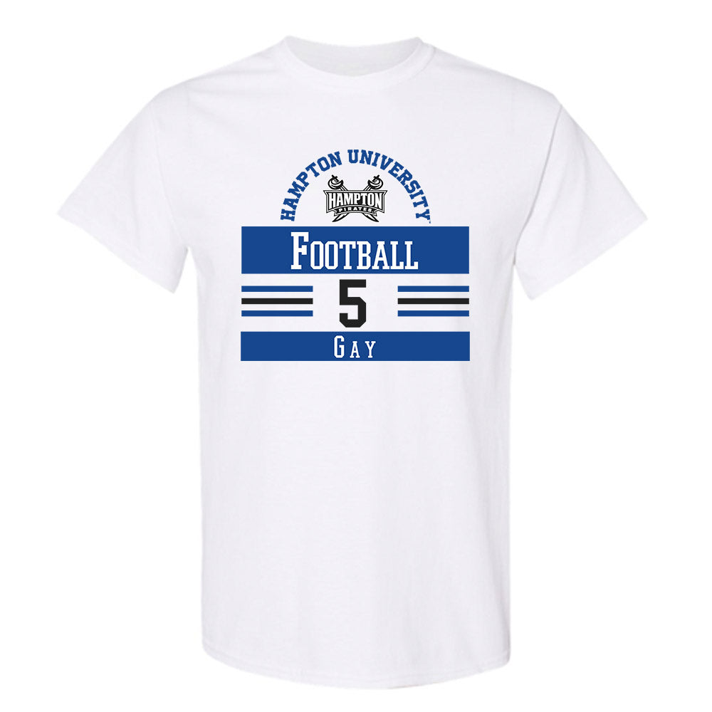 Hampton - NCAA Football : Nijay Gay - Classic Fashion Shersey T-Shirt-0