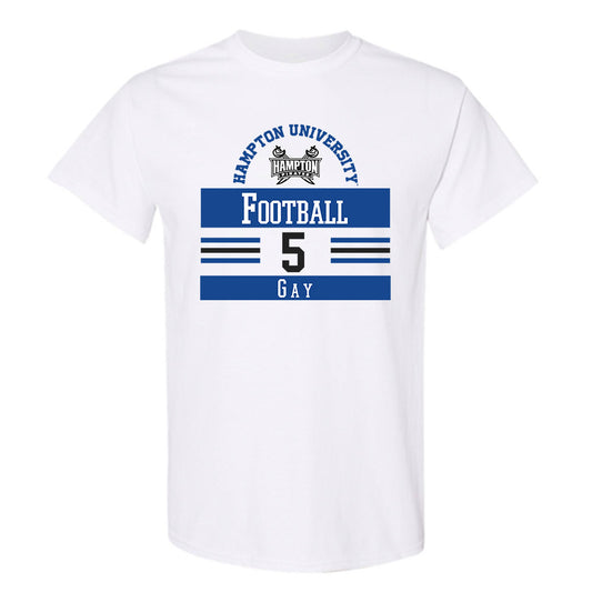 Hampton - NCAA Football : Nijay Gay - Classic Fashion Shersey T-Shirt-0