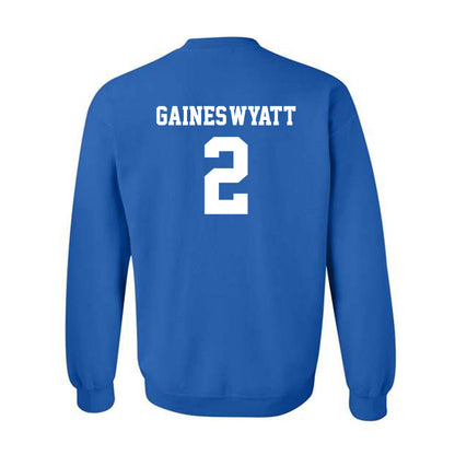 Hampton - NCAA Men's Basketball : Jalyke Gaines-Wyatt - Classic Shersey Crewneck Sweatshirt-1