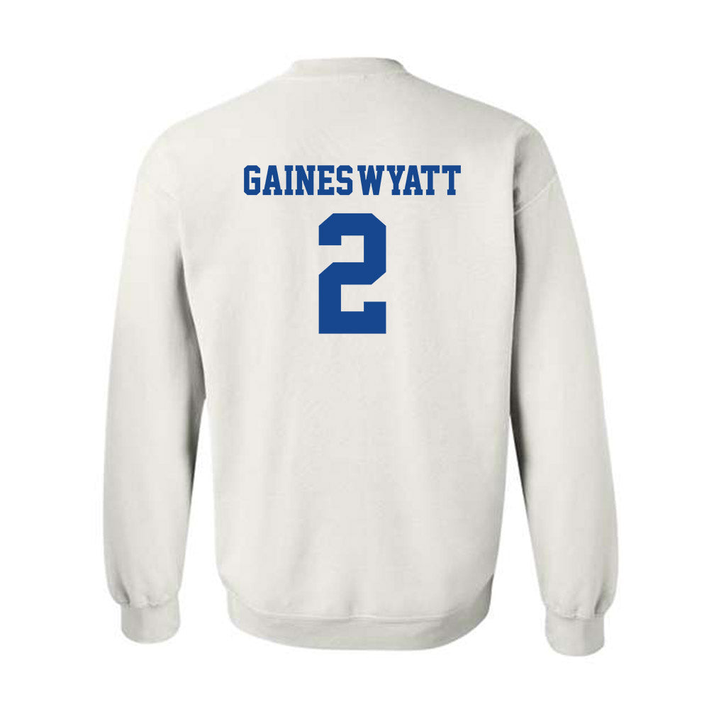 Hampton - NCAA Men's Basketball : Jalyke Gaines-Wyatt - Classic Shersey Crewneck Sweatshirt-1