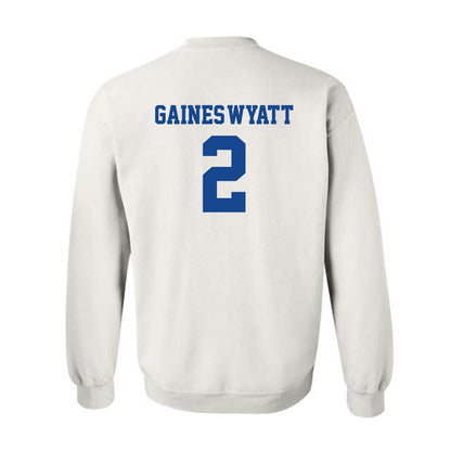 Hampton - NCAA Men's Basketball : Jalyke Gaines-Wyatt - Classic Shersey Crewneck Sweatshirt-1