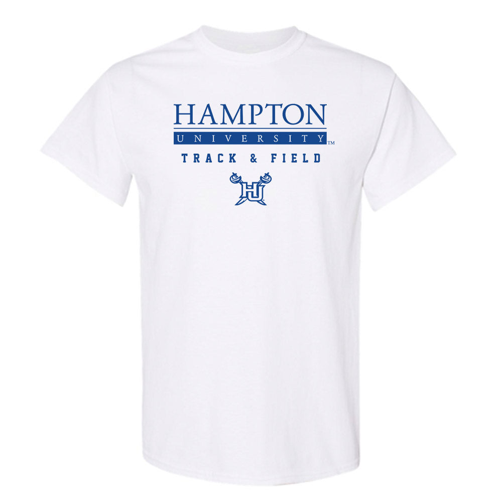 Hampton - NCAA Men's Track & Field : Khari Barnes - Classic Shersey T-Shirt-0