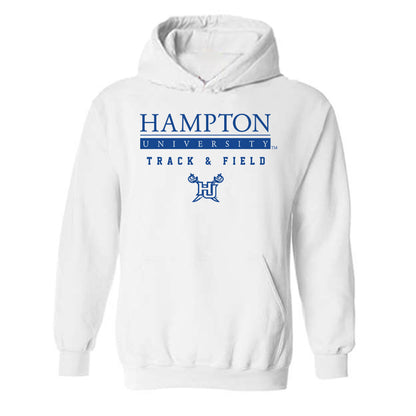 Hampton - NCAA Men's Track & Field : Daniel Danner III - Classic Shersey Hooded Sweatshirt-0