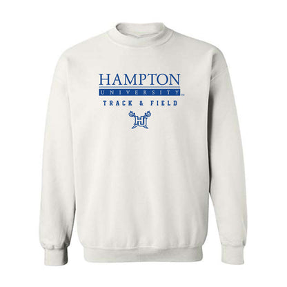 Hampton - NCAA Men's Track & Field : Khari Barnes - Classic Shersey Crewneck Sweatshirt-0