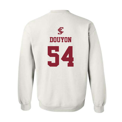 SCU - NCAA Men's Basketball : Malachi Douyon - Crewneck Sweatshirt-1