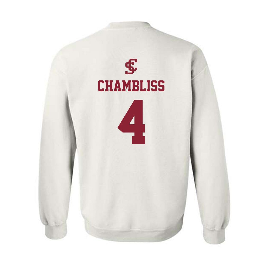 SCU - NCAA Women's Water Polo : Megan Chambliss - Crewneck Sweatshirt-1
