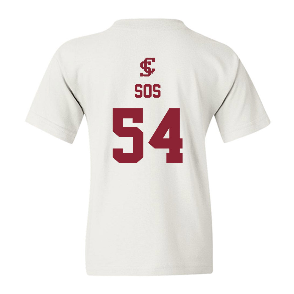 SCU - NCAA Baseball : Camden Sos - Youth T-Shirt-1
