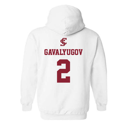 SCU - NCAA Men's Basketball : Aleksandar Gavalyugov - Hooded Sweatshirt-1