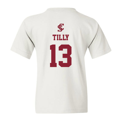 SCU - NCAA Men's Basketball : Christoph Tilly - Youth T-Shirt