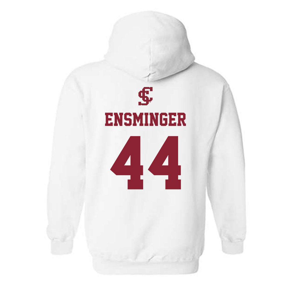 SCU - NCAA Men's Basketball : Jacob Ensminger - Hooded Sweatshirt Classic Shersey