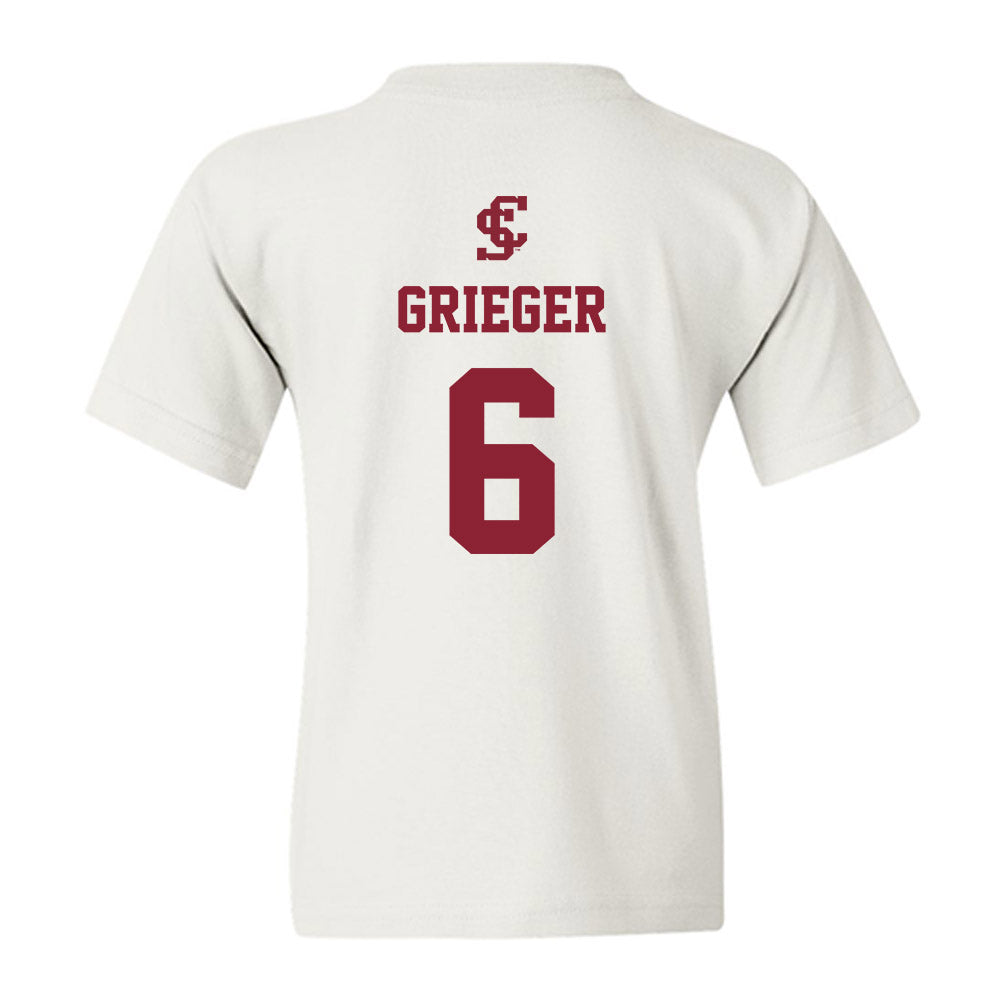 SCU - NCAA Women's Basketball : Sienna Grieger - Youth T-Shirt-1