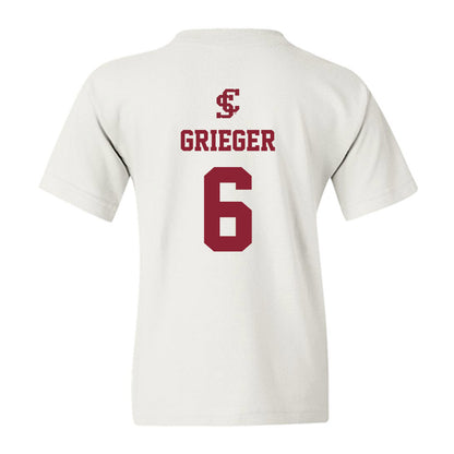 SCU - NCAA Women's Basketball : Sienna Grieger - Youth T-Shirt-1