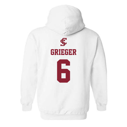 SCU - NCAA Women's Basketball : Sienna Grieger - Hooded Sweatshirt-1