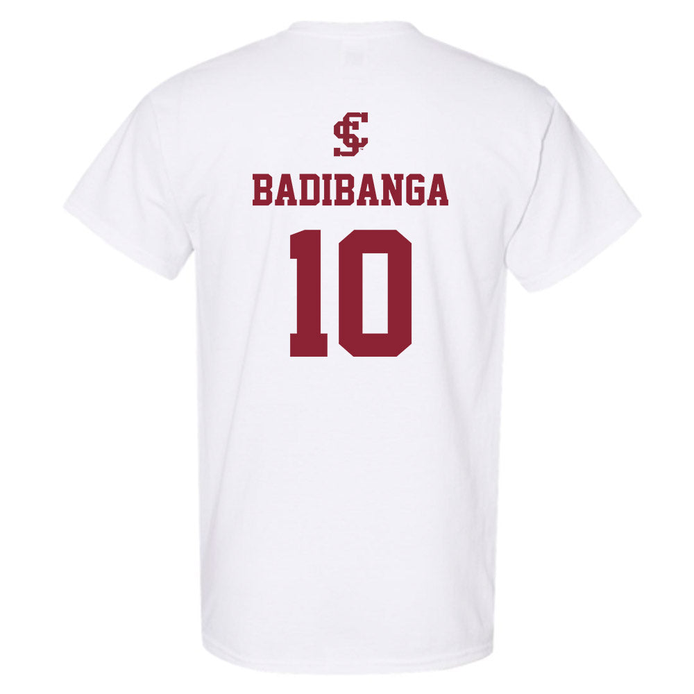 SCU - NCAA Men's Basketball : Noah Badibanga - T-Shirt-1