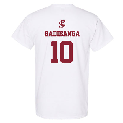 SCU - NCAA Men's Basketball : Noah Badibanga - T-Shirt-1