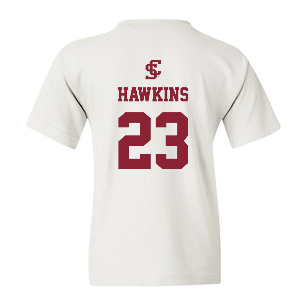 SCU - NCAA Women's Basketball : Ashley Hawkins - Youth T-Shirt-1