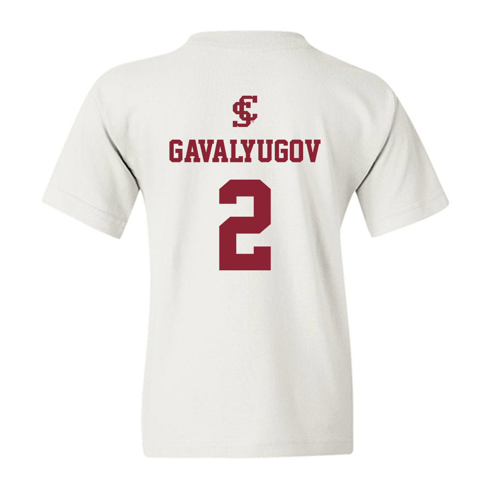 SCU - NCAA Men's Basketball : Aleksandar Gavalyugov - Youth T-Shirt-1