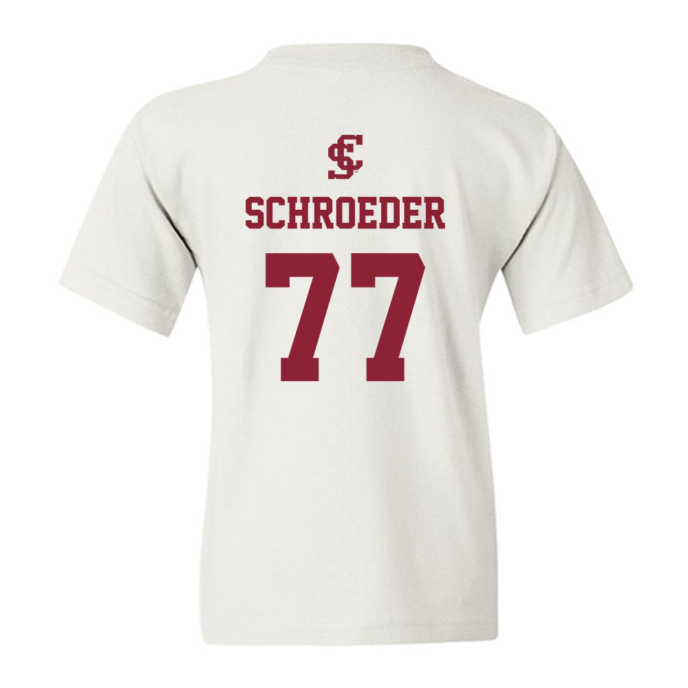 SCU - NCAA Softball : Ellison Schroeder - Youth T-Shirt-1