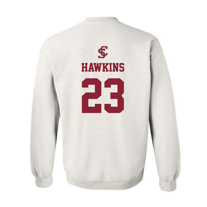 SCU - NCAA Women's Basketball : Ashley Hawkins - Crewneck Sweatshirt-1