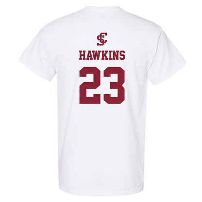 SCU - NCAA Women's Basketball : Ashley Hawkins - T-Shirt-1
