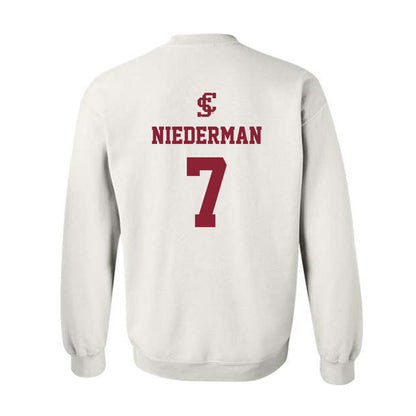 SCU - NCAA Beach Volleyball : Noelle Niederman - Crewneck Sweatshirt-1