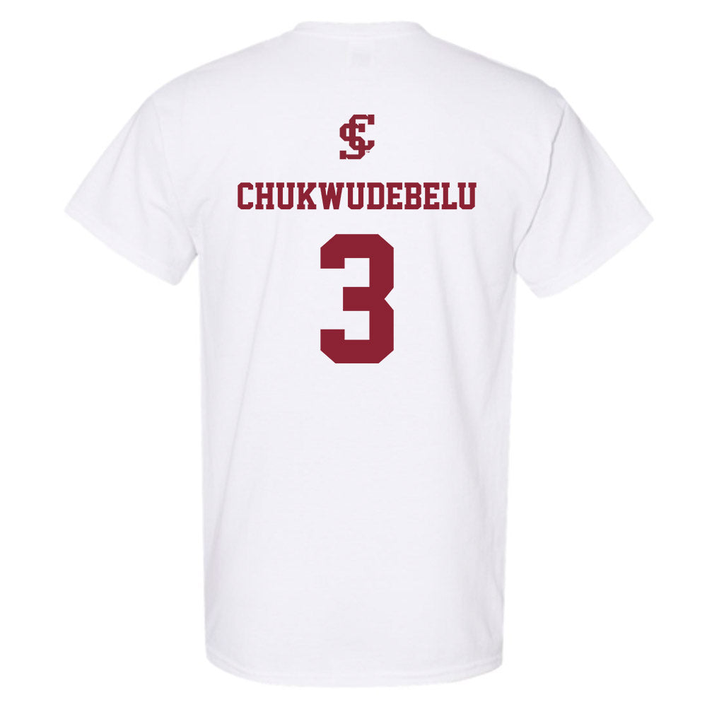 SCU - NCAA Men's Basketball : Francis Chukwudebelu - T-Shirt-1