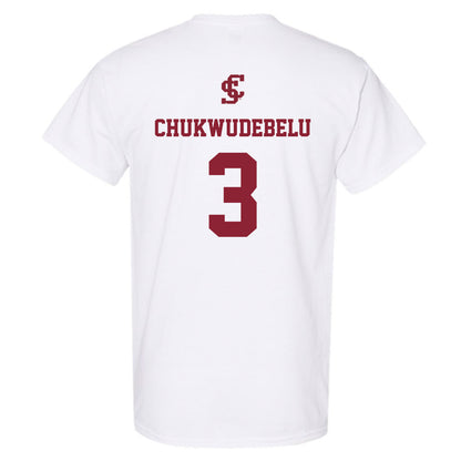 SCU - NCAA Men's Basketball : Francis Chukwudebelu - T-Shirt-1