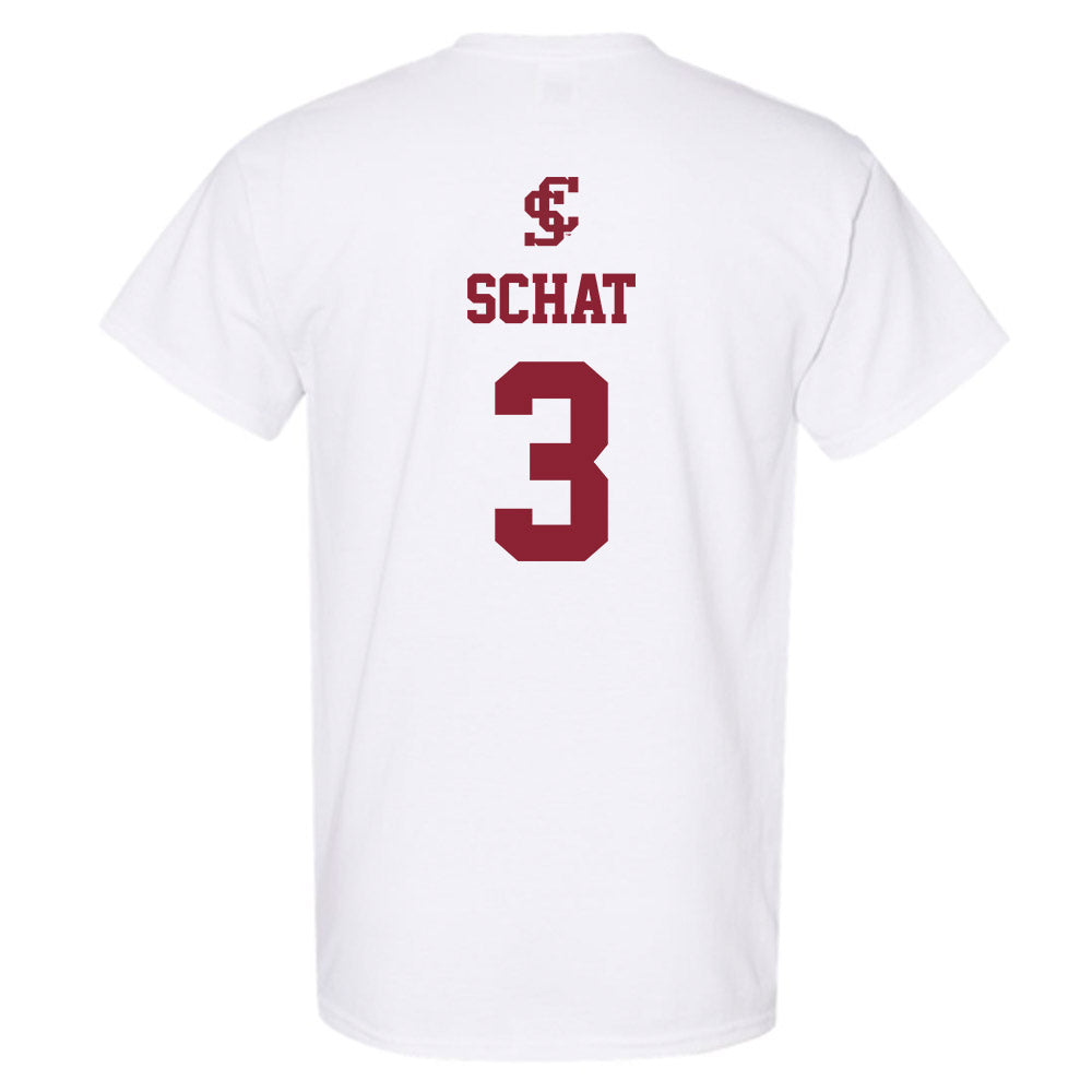 SCU - NCAA Women's Basketball : Kate Schat - T-Shirt-1