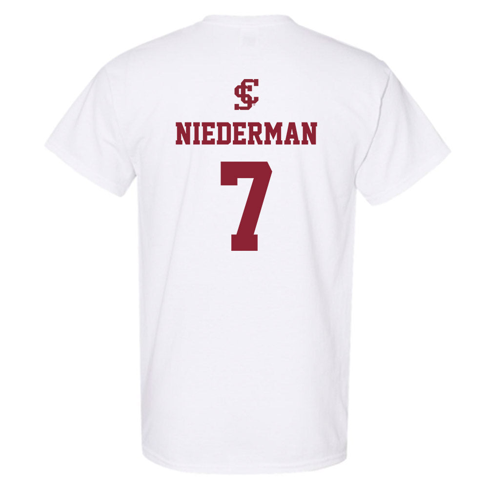 SCU - NCAA Beach Volleyball : Noelle Niederman - T-Shirt-1
