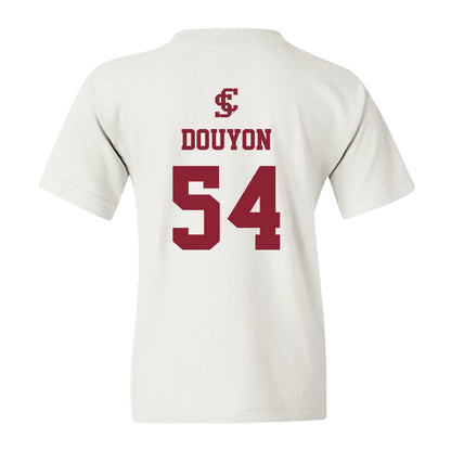 SCU - NCAA Men's Basketball : Malachi Douyon - Youth T-Shirt-1