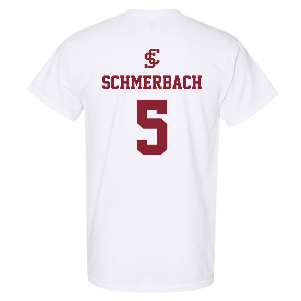 SCU - NCAA Women's Basketball : Sara Schmerbach - T-Shirt-1