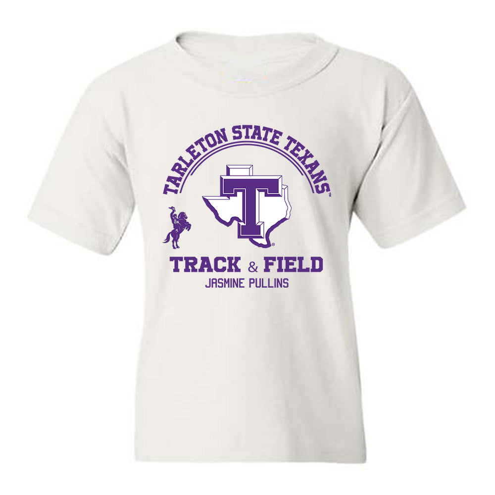 Tarleton State - NCAA Women's Track & Field : Jasmine Pullins - Classic Fashion Shersey Youth T-Shirt-0