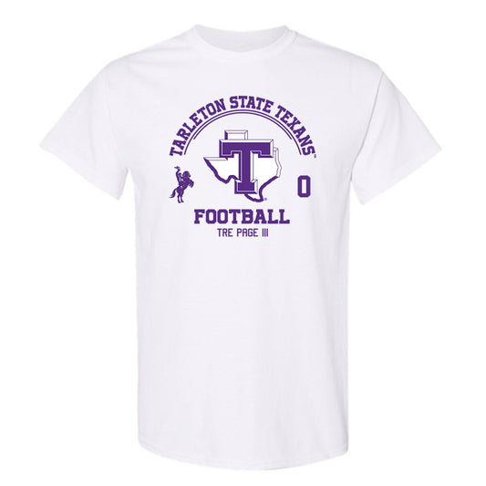 Tarleton State - NCAA Football : Tre Page III - Classic Fashion Shersey T-Shirt-0