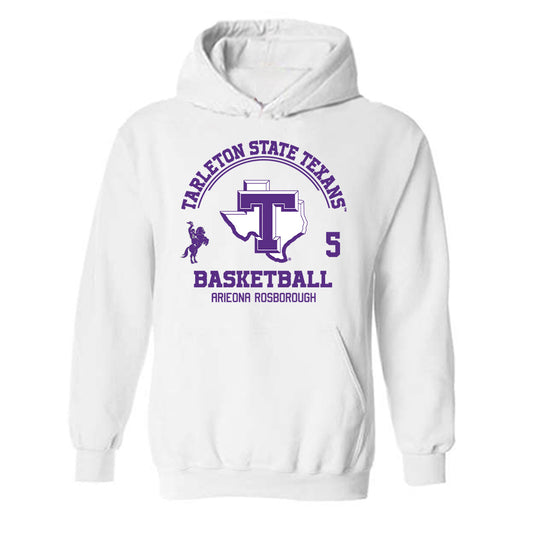 Tarleton State - NCAA Women's Basketball : Arieona Rosborough - Classic Fashion Shersey Hooded Sweatshirt-0
