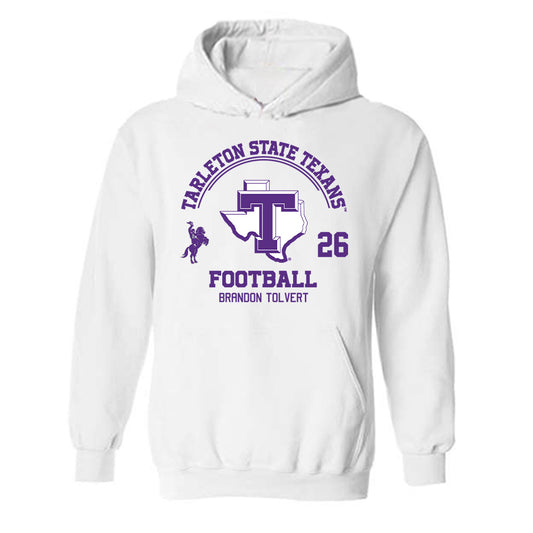 Tarleton State - NCAA Football : Brandon Tolvert - Classic Fashion Shersey Hooded Sweatshirt-0