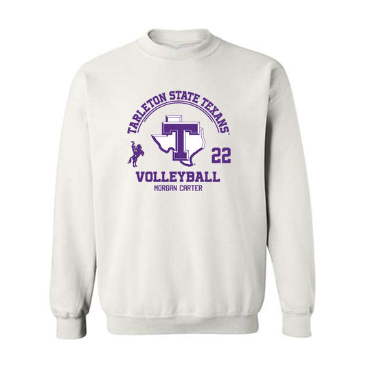 Tarleton State - NCAA Women's Volleyball : morgan carter - Classic Fashion Shersey Crewneck Sweatshirt-0