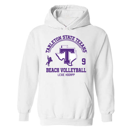 Tarleton State - NCAA Beach Volleyball : Lexie Hodapp - Classic Fashion Shersey Hooded Sweatshirt-0
