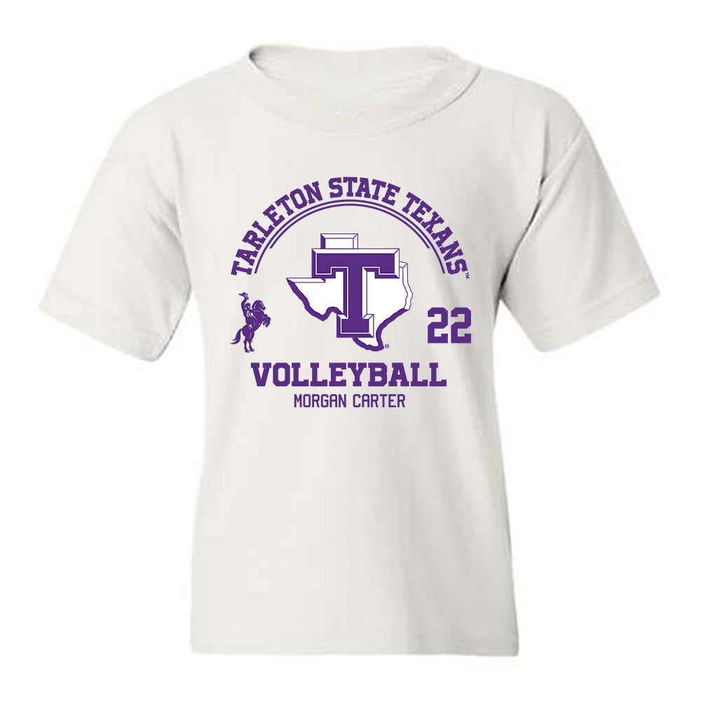 Tarleton State - NCAA Women's Volleyball : morgan carter - Classic Fashion Shersey Youth T-Shirt-0